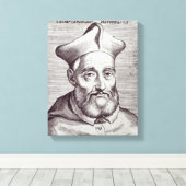 Kardinaal Cesare Baronio Canvas Afdruk (Insitu (Houten vloer))