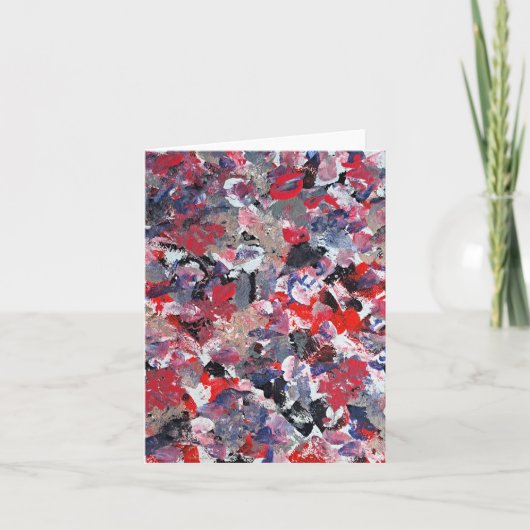 Kardinaal Confetti Bedankkaart (Voorkant)