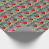 Kardinaal Contrast Cadeaupapier (Hoek)