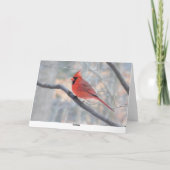 Kardinaal Creek Wenskaart Feestdagen Kaart (Achterkant)