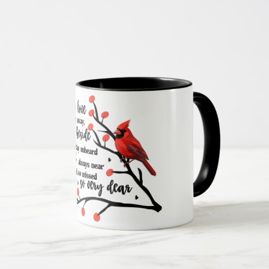 Kardinaal/Diegenen van wie we houden gaan niet weg Mok (Voorkant rechts)