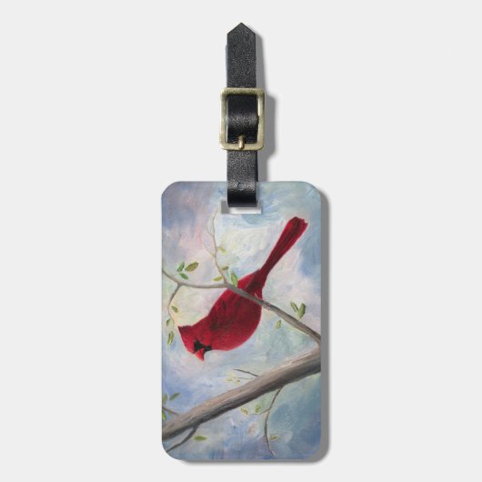 Kardinaal dubbelzijdig bagagelabel (Voorkant verticaal)