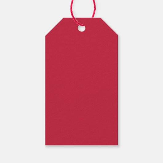 Kardinaal (effen kleur)  cadeaulabel (Voorkant)
