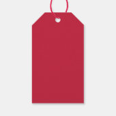 Kardinaal (effen kleur)  cadeaulabel (Achterkant)