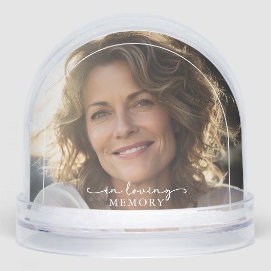 Kardinaal Elegant Gedenkfoto Tribute Sneeuwbol (Voorkant)