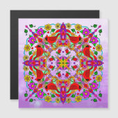 Kardinaal en bloemen Mandala (Voorkant / Achterkant)