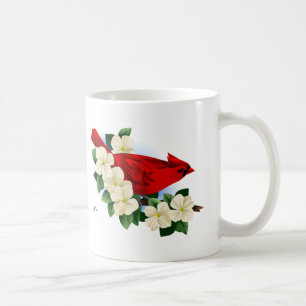 Kardinaal- en Dogwood Flowers Koffiemok