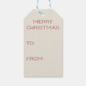 Kardinaal en Holly Christmas Gift Label Cadeaulabel (Achterkant)