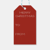 Kardinaal en Holly Holiday Christmas Gift Label Cadeaulabel (Achterkant)