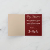 Kardinaal en Holly Vakantie Kerstmis Kaart (Binnen)