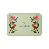 Kardinaal en Hummingbird met Roze Lily en Ivy Badmat (Voorkant)