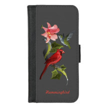 Kardinaal en Hummingbird Roze Lily Gepersonaliseer