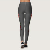Kardinaal en Hummingbird Roze Lily Gepersonaliseer Leggings (Achterkant)
