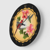 Kardinaal- en Hummingvogel met roze gelilies en ja Grote Klok (Hoek)