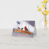 Kardinaal en Juncos denken aan uw Kaart (Gele Bloem)