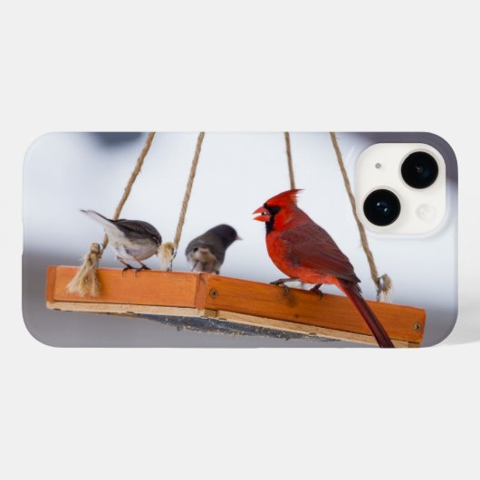 Kardinaal en Juncos iPhone draagtas Case-Mate iPhone Case (Achterkant (horizontaal))