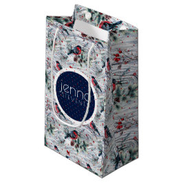 Kardinaal en Kerstbessen Patroon Klein Cadeauzakje