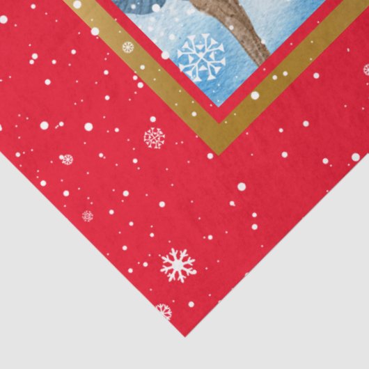 Kardinaal en landschap aanpassen tissuepapier (Detail)