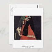 Kardinaal en non, of de kade van Schiele Egon Briefkaart (Voorkant / Achterkant)