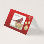 Kardinaal en Ornamenten - Warmte en verwondering Kaart (Voorkant)