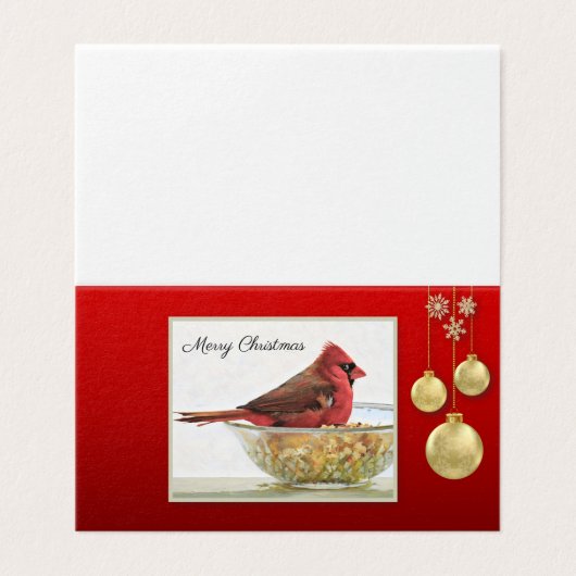 Kardinaal en Ornamenten - Warmte en verwondering Kaart (Buitenkant ongevouwen)