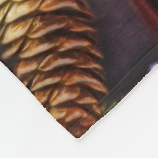 Kardinaal en Pinecones Fleece Deken (Hoek)