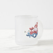 Kardinaal en SNOW man Matglas Koffiemok (Voorkant rechts)