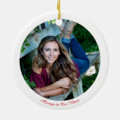 Kardinaal Eucalyptus besmeert foto in liefhebbend  Keramisch Ornament (Achterkant)