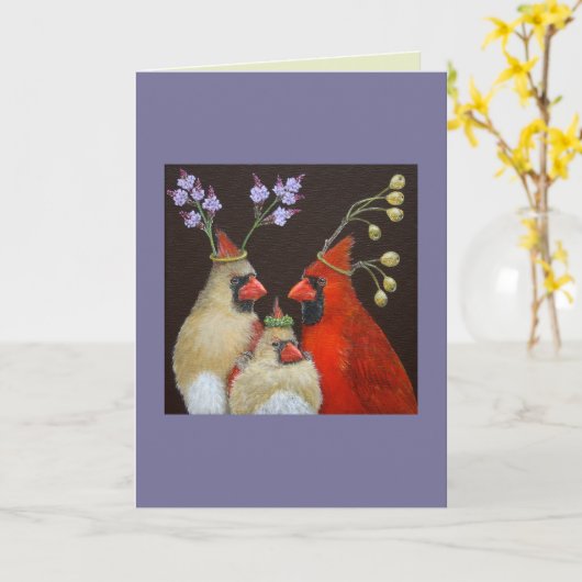 Kardinaal familiekaart kaart (Gele Bloem)