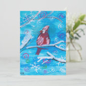 Kardinaal Feestdagenkaart (Staand voorkant)