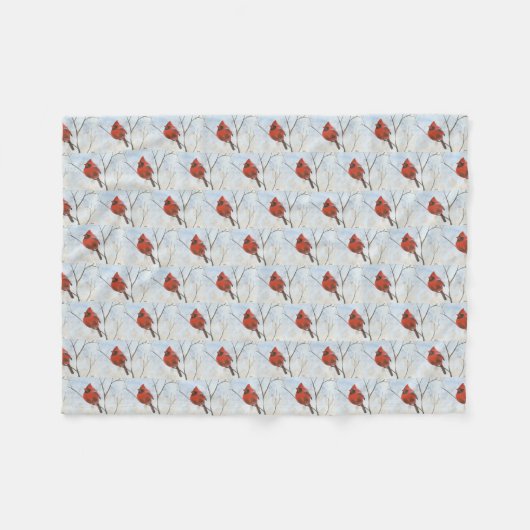 Kardinaal Fleece Deken (Voorkant (Horizontaal))