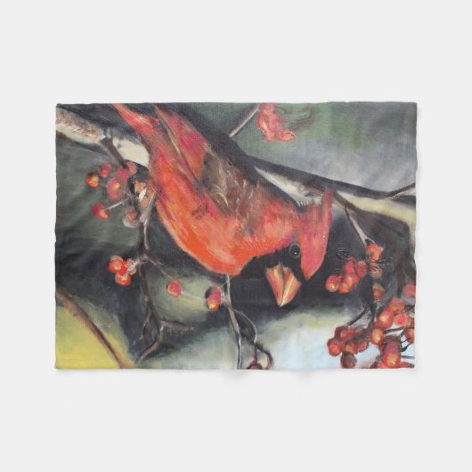 Kardinaal Fleece Deken (Voorkant (Horizontaal))