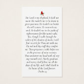 Kardinaal Foto Memorial Prayer Kaart (Achterkant)