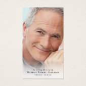 Kardinaal Foto Memorial Prayer Kaart (Voorkant)