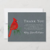 Kardinaal Funeral Dank je wel Bedankkaart (Voorkant)