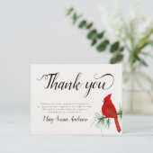 Kardinaal Funeral Memorial Briefkaart (Staand voorkant)