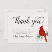 Kardinaal Funeral Memorial Briefkaart (Voorkant / Achterkant)