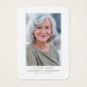 Kardinaal Funeral Memorial Foto Prayer Kaart (Voorkant)