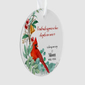 Kardinaal gedenken Keepomwille Persoonlijke foto Ornament (voorkant)