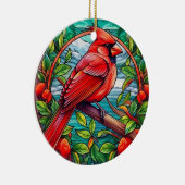 Kardinaal gedenkteken gepersonaliseerde kerst orna keramisch ornament (Rechts)