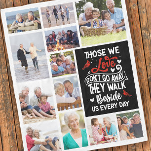 Kardinaal gedicht Foto's Memorial Keepsake Fleece Deken
