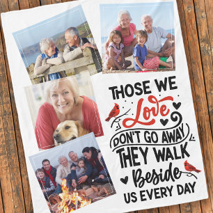 Kardinaal gedicht Foto's Memorial Keepsake Fleece Deken