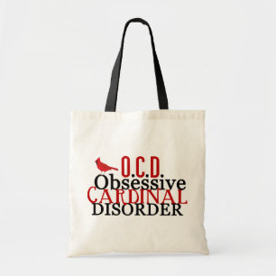 Kardinaal geobsedeerd door Funny Tote Bag