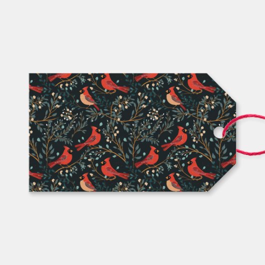  Kardinaal Gift Label Cadeaulabel (Voorkant (Horizontaal))