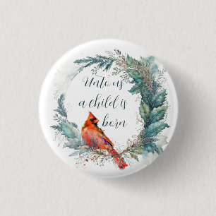 Kardinaal Groen Goud Hulst Groene Kerst Krans Chri Ronde Button 3,2 Cm