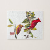 Kardinaal Grosbeak door John James Audubon Legpuzzel (Horizontaal)