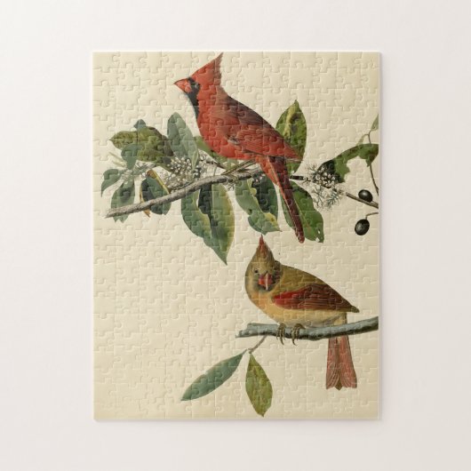 Kardinaal Grosbeak van de Amerikaanse vogels van A Legpuzzel (Verticaal)