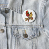 Kardinaal haar ronde button 5,7 cm (In situ)