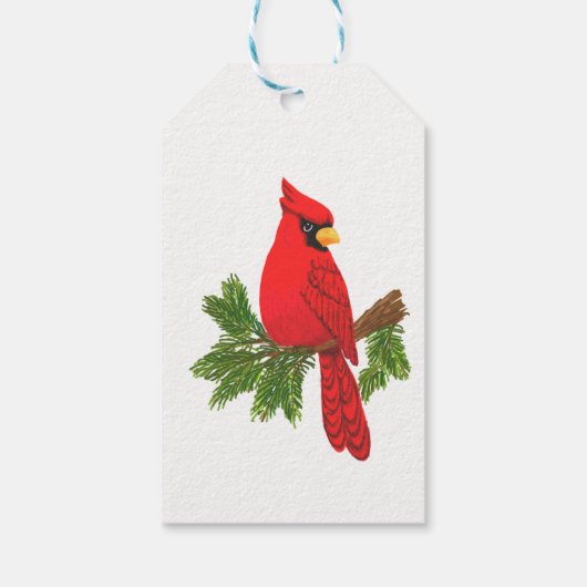 Kardinaal hang label, naar en van geschenk label, cadeaulabel (Achterkant)