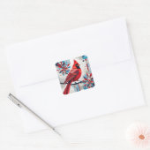 Kardinaal Harmonie Vierkante Sticker (Envelop)